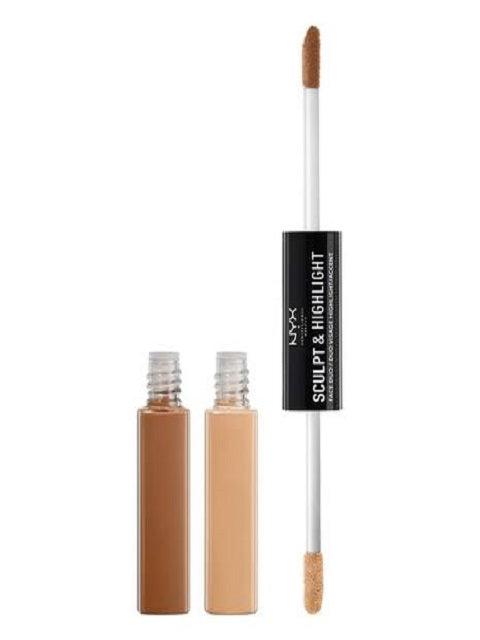 NYX Sculpt And Highlight Face Duo Face Contour and Highlighter 2 in 1 ...